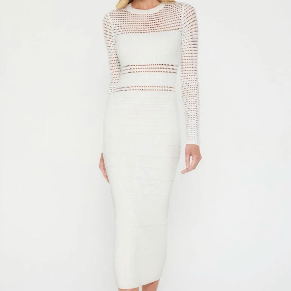 Elegant White Midi Dress